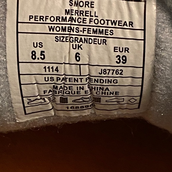 Merrell Womens Moab Ventilator Smoke Hiking Shoes Size 8.5 - Picture 7 of 7